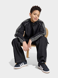 adidas Originals, Superstar Loose Denim Track Top, black, Image 4 of 4
