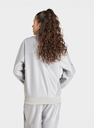 adidas Originals, Metallic Firebird Loose Track Top, grey, Image 2 of 3