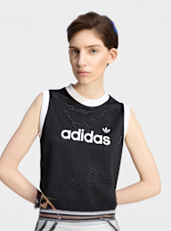 adidas Originals, Mesh Tank, black, Image 3 of 4