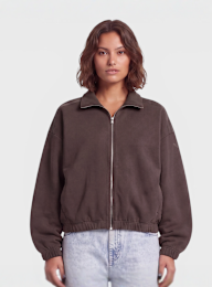adidas Originals, Full Zip Sweatshirt Long Sleeve, brown, Image 1 of 4