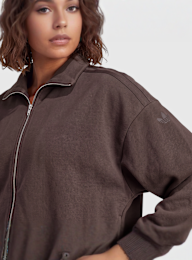 adidas Originals, Full Zip Sweatshirt Long Sleeve, brown, Image 3 of 4
