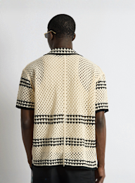 Burocs, Crochet Bicolor Shirt, beige, Image 2 of 3
