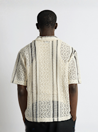 Burocs, Crochet Striped Shirt, beige, Image 2 of 3