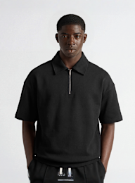 Burocs, Quarter Zip T-Shirt, black, Image 1 of 3