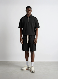 Burocs, Quarter Zip T-Shirt, black, Image 3 of 3