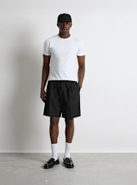 Burocs, Loose Drawstring Shorts, black, Image 3 of 3