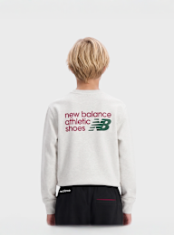 New Balance, Athletics Premium Chest Logo FT Crew, grey, Image 2 of 4