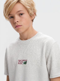 New Balance, Athletics Premium Chest Logo FT Crew, grey, Image 3 of 4