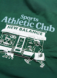 New Balance, Sports Club Graphic Zip Hoodie, green, Image 4 of 5