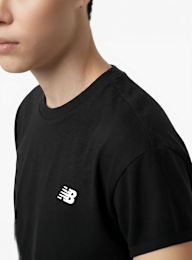 New Balance, Jersey Small Logo Tee, black, Image 3 of 4