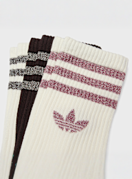 adidas Originals, 3 PACK - 3-Stripes Glitter Crew Socks, multi-colour, Image 2 of 2