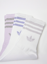 adidas Originals, 3 PACK - 3 Stripes Glitter Crew, multi-colour, Image 2 of 2