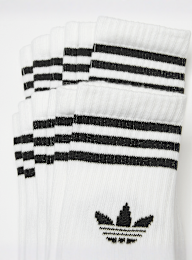 adidas Originals, 6 PACK - 3 Stripes Crew, white, Image 2 of 2