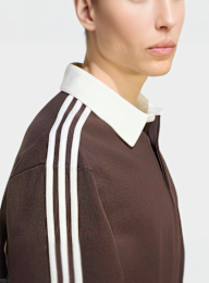 adidas Originals, 3-Stripes Rugby Longsleeve Polo, brown, Image 4 of 5