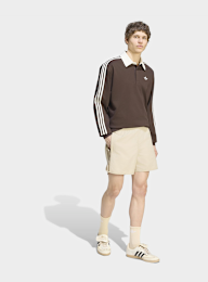 adidas Originals, 3-Stripes Rugby Longsleeve Polo, brown, Image 5 of 5