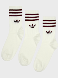 adidas Originals, 3 PACK - 3-Stripes Crew Socks, white, Image 1 of 2