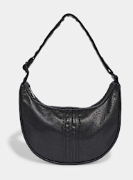 adidas Originals, Adicolor Half Crescent Bag Metallic PU, black, Image 2 of 6