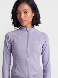 New Balance, Harmony Fitted Full Zip, purple, Image 3 of 4