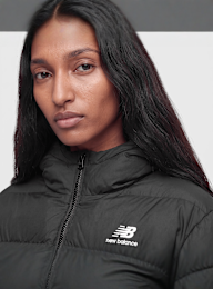 New Balance, Boston Puffer Jacket, black, Image 3 of 4