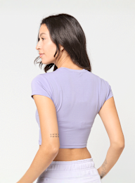 New Balance, Harmony Fitted T-Shirt, purple, Image 2 of 5