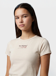 New Balance, Trackside Ringer T-Shirt, beige, Image 3 of 4