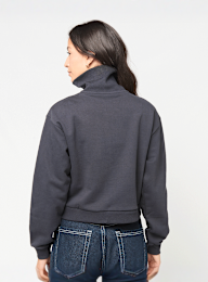 New Balance, Athletics Premium Logo Oversized Half Zip, blue, Image 2 of 4