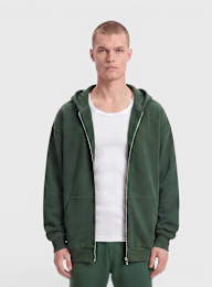 Urban Classics, Fluffy Zip Hoody, green, Image 1 of 4