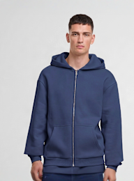 Urban Classics, Fluffy Zip Hoody, blue, Image 1 of 3
