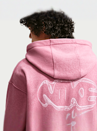 Nike, Sportswear Graphic Full Zip Hoodie, Pink, Image 4 of 6