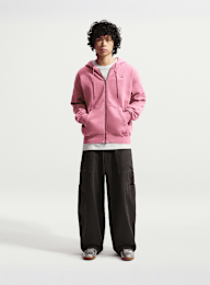 Nike, Sportswear Graphic Full Zip Hoodie, Pink, Image 6 of 6