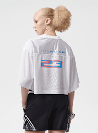 Jordan, Brooklyn Shortsleeve Jersey Top, white, Image 2 of 7