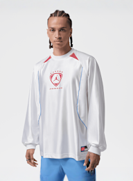 Jordan, Brooklyn Long-Sleeve Goalie Top, white, Image 1 of 6