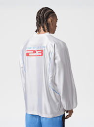 Jordan, Brooklyn Long-Sleeve Goalie Top, white, Image 2 of 6