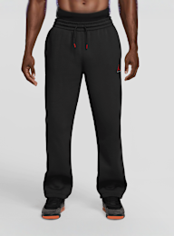 Jordan, Brooklyn Statement Fleece Open-Hem Pants, red, Image 1 of 6
