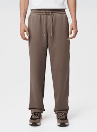 Jordan, Brooklyn Statement Fleece Open-Hem Pants, brown, Image 1 of 6