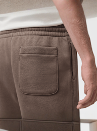 Jordan, Brooklyn Statement Fleece Open-Hem Pants, brown, Image 4 of 6