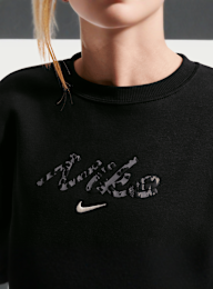 Jordan, Sportswear Studio Fleece Oversized Crew All-Over-Print, black, Image 3 of 3