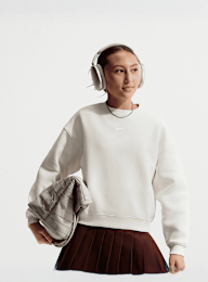 Jordan, Sportswear Studio Boxy Fleece Crew-Neck, beige, Image 1 of 4