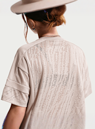 Nike  , Sportswear Mesh Coverup Dance Top, beige, Image 4 of 6