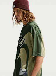 Nike  , Sportswear Loose Mesh T-Shirt, green, Image 3 of 5