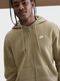 Nike  , Club Full Zip Hoodie, beige, Image 3 of 6