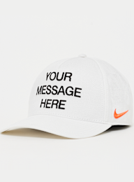 Nike  , Rise "Your Message Here" Structured A-Frame Cap, white, Image 1 of 4