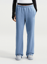 Nike  , Studio Fleece Medium Weight Mid Rise Open Hem Pant, blue, Image 1 of 6