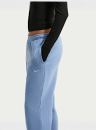 Nike  , Studio Fleece Medium Weight Mid Rise Open Hem Pant, blue, Image 5 of 6