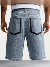 Nike  , Sportswear Indigo Denim Shorts, blue, Image 4 of 4