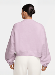 Nike  , Studio Fleece Oversized Cropped Crew, light pink, Image 2 of 3