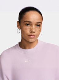 Nike  , Studio Fleece Oversized Cropped Crew, light pink, Image 3 of 3