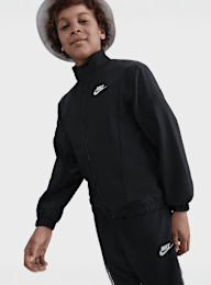 Nike  , Sportswear Woven Full Zip Tracksuit, black, Image 4 of 7