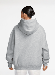 Nike  , Studio Fleece Oversized Logo Hoodie, grey, Image 2 of 3