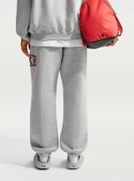 Nike  , Studio Fleece Medium Weight "Graphic Pack" Oversized Cuffed Logo Pants, grey, Image 2 of 4